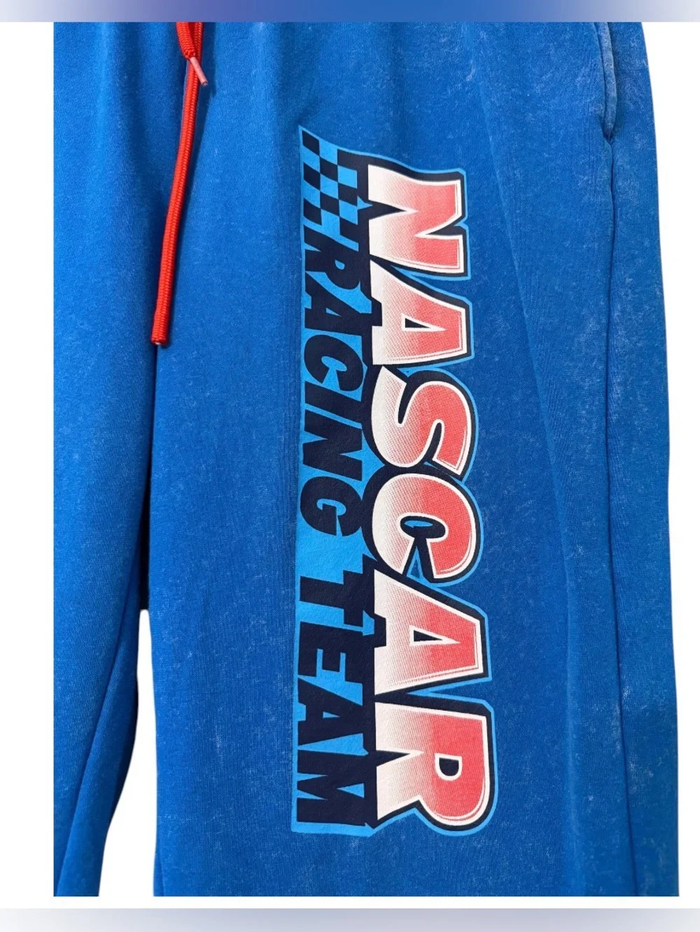 NASCAR Ross Chastain #53 Boys XL Fleece Jogger Sweatpants Blue Graphic Pockets